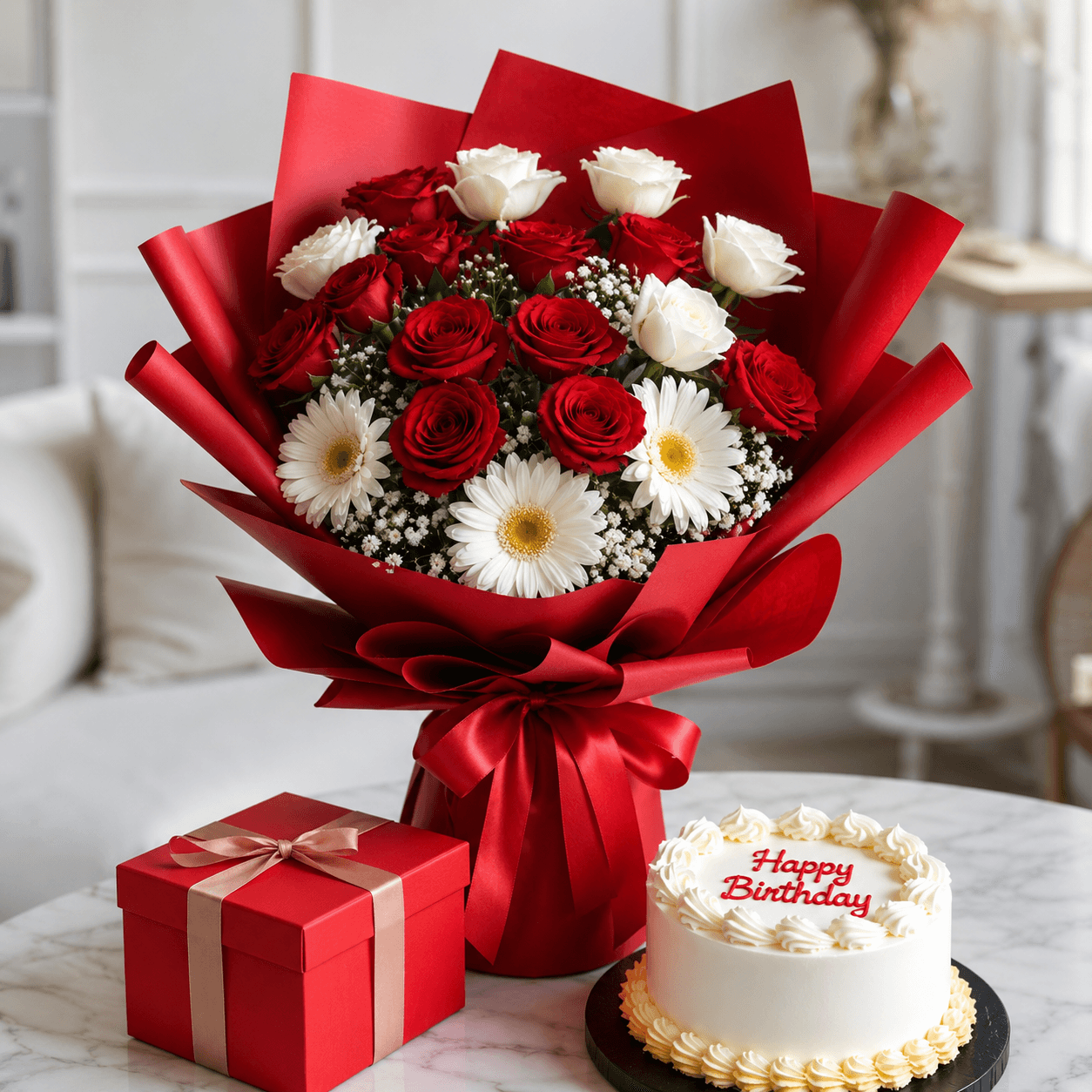 Colorful birthday bouquet